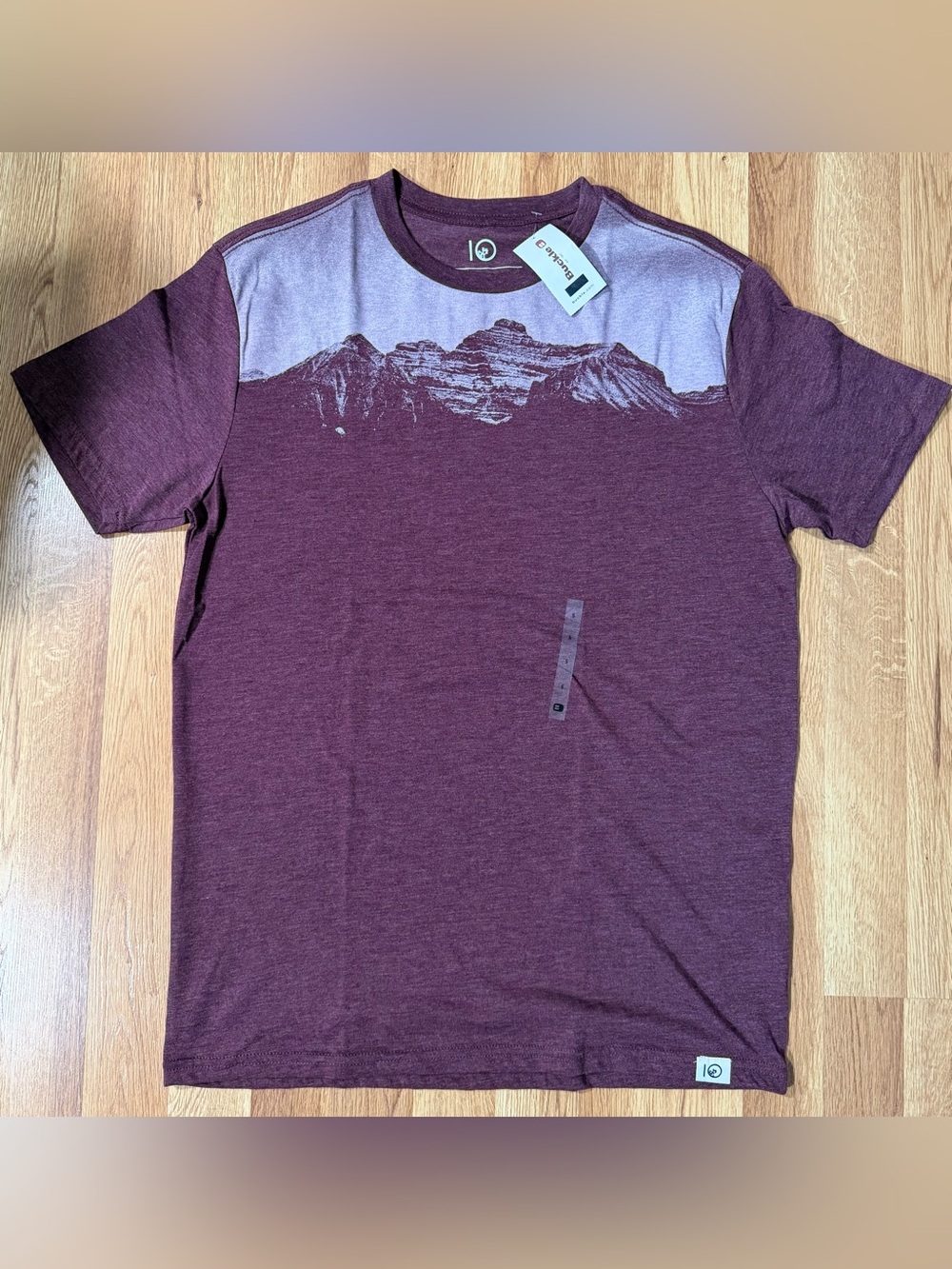 tentree Maroon Mountain Graphic Short-Sleeve Tee